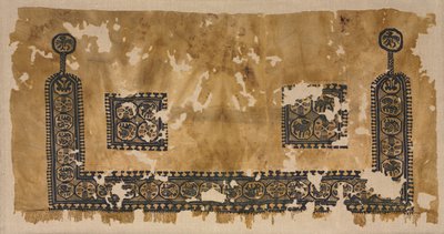 Seção inferior de uma túnica, 400s de Byzantine PeriodEgyptian
