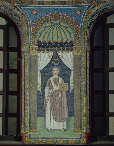 Ursicino, bispo de Ravenna (mosaico) de Byzantine School