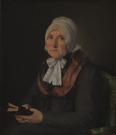 Maria Magdalena Jensen, née Jessen, a mãe do artista de C.A. Jensen