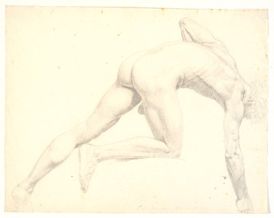 Modelo masculino nu curvado de C.A. Jensen