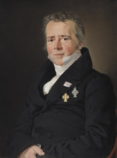 Retrato do cientista Hans Christian Ørsted de C.A. Jensen