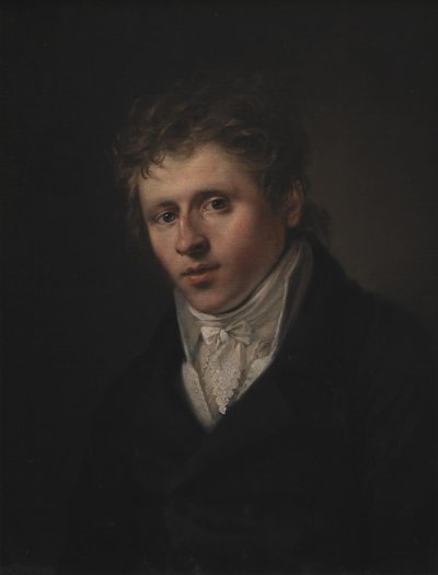 Retrato do pintor Johan Christian Dahl de C.A. Jensen