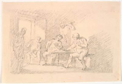 Interior com jogadores de C.A. Lorentzen