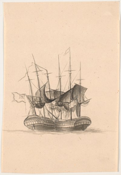 Dois navios de guerra ingleses de C.A. Lorentzen