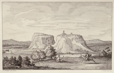 Vista imaginária da Roma Antiga, gravada por B.Barloccini, 1849 de C.C Perkins