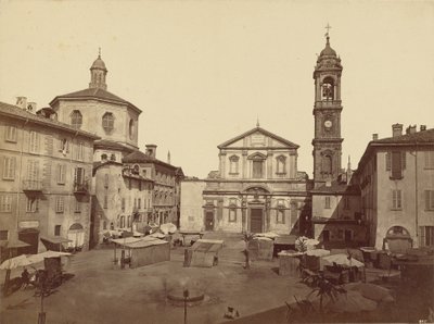 Vistas de Milão: Piazzo Santo Stefano de C.D. Wagner