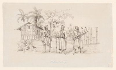 Tropas Atchinean (título no objeto) de C.D. Wulf (attributed to)