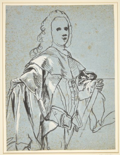 Estudo para um retrato, provavelmente de A.G. Moltke de C.G. Pilo