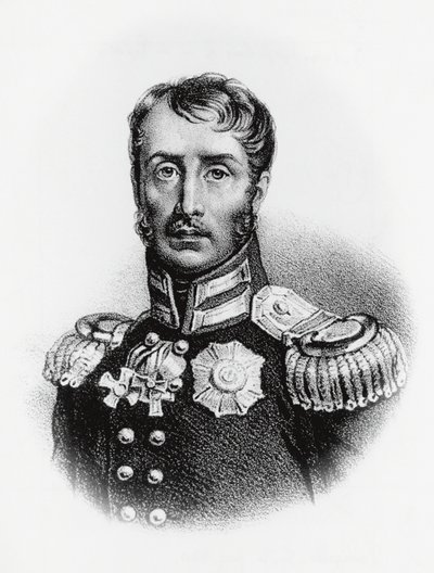 Retrato de Frederick William III (1770-1840), Rei da Prússia de 1797, gravura de J.B. and Brown J. Rowbotham