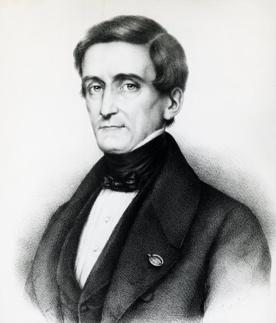 Retrato de Pellegrino Rossi (1787-1848), jurista italiano, litografia de J.B. and Brown J. Rowbotham