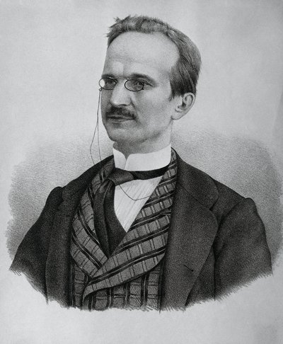 Retrato de Urbano Rattazzi (1808-1873), político italiano, litógrafo de J.B. and Brown J. Rowbotham