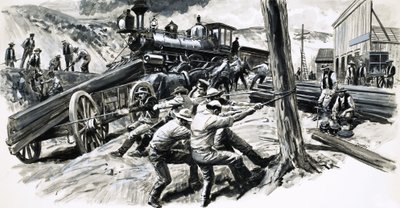 Um caminho de ferro que atravessou o estado de Washington em 1873 de C.L. Doughty