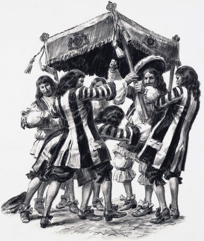 Coroação de Carlos II (guache sobre papel) de C.L. Doughty