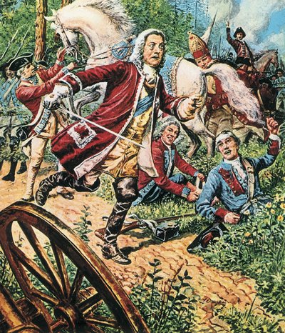 Jorge II na batalha de Dettingen de C.L. Doughty