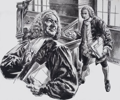 Johann Sebastian Bach (guache sobre papel) de C.L. Doughty