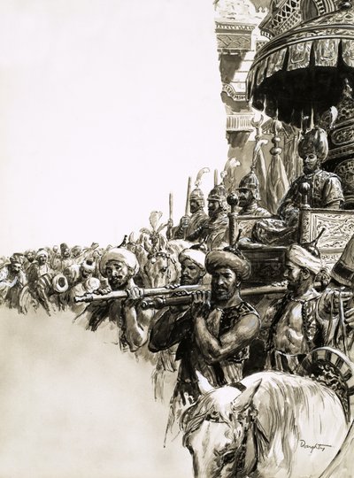 Suleiman, o Magnífico, foi recebido com entusiasmo pela população de Constantinopla de C.L. Doughty