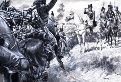O corso que conquistou a Europa, de "A história da França" (guache sobre papel) de C.L. Doughty