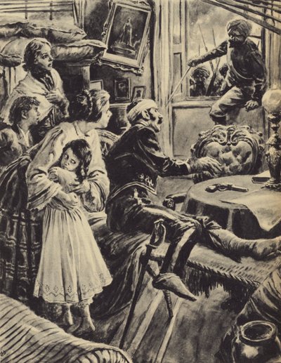 O motim indiano (litografia) de C.L. Doughty