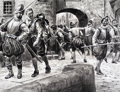A História de França -- soldados em massa em Paris de C.L. Doughty