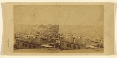 Vista panorâmica de São Francisco - Nº 8. Tirada da esquina das ruas Sacramento e Taylor. de C.L. Weed
