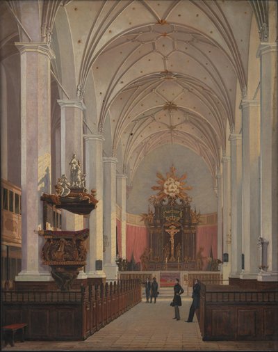 O interior da Igreja da Trindade de C.O. Zeuthen