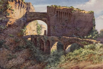 Castruccio Castracani Castle, Sarzana (cor litho) de C.T.G. Formili