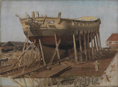 Um Corvette nas Ações. Copenhague de Christoffer Wilhelm Eckersberg
