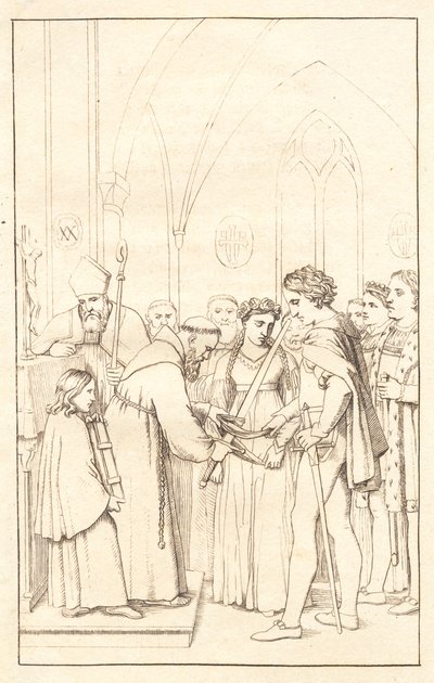 Axel e Valborg. 3º ato de Christoffer Wilhelm Eckersberg