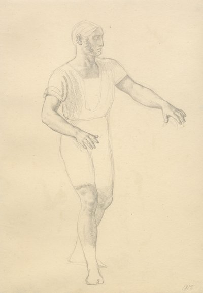 A morte de Balder - estudo para Hødur. de Christoffer Wilhelm Eckersberg