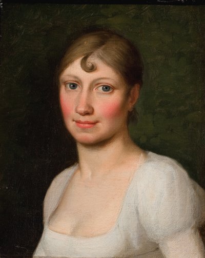 Christine Rebekka Eckersberg, née Hyssing, a primeira esposa do artista de Christoffer Wilhelm Eckersberg