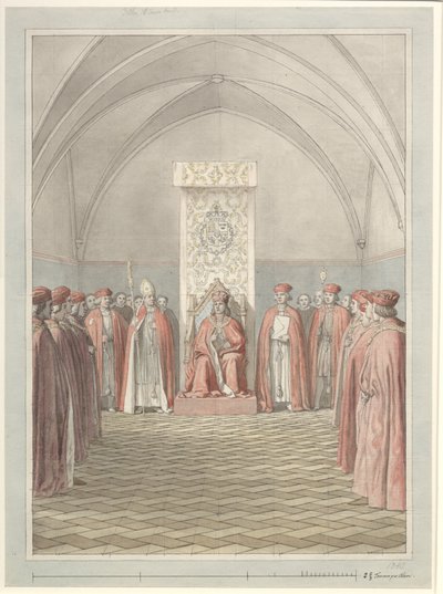 Fundação da Ordem do Elefante de Christoffer Wilhelm Eckersberg