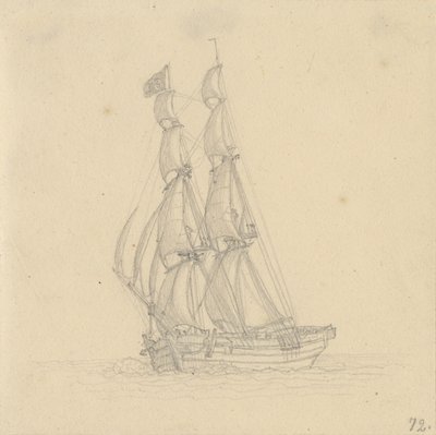 Um brigue de Christoffer Wilhelm Eckersberg