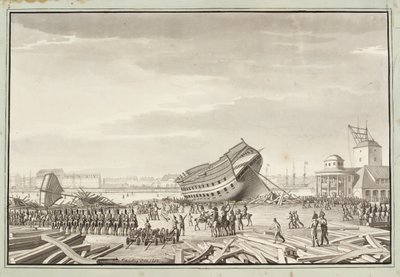 O último ato dos ingleses em Copenhague de Christoffer Wilhelm Eckersberg