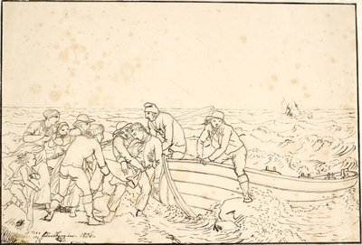 Os pescadores de Hornbæk de Christoffer Wilhelm Eckersberg