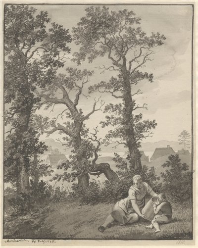 Da área ao redor de Skjoldnæsholm de Christoffer Wilhelm Eckersberg