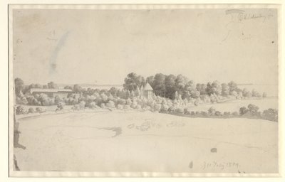 Mansão Nordfelt em Møn de Christoffer Wilhelm Eckersberg
