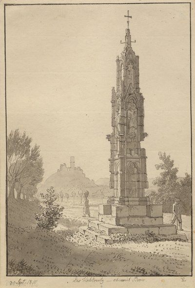 Hochkreuz perto de Bonn de Christoffer Wilhelm Eckersberg