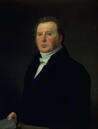 O cirurgião de polícia Johan Frederik Rost. O médico de família e amigo do artista de Christoffer Wilhelm Eckersberg
