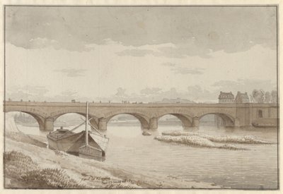 A ponte do Sena em Neuilly, Paris, 13 de maio de 1812 de Christoffer Wilhelm Eckersberg