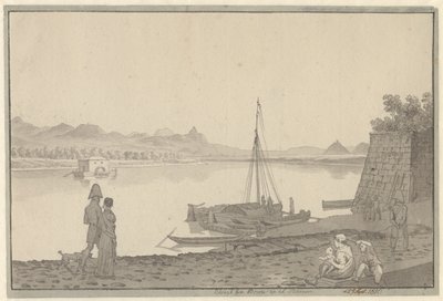 Vista de Bonn até o Reno de Christoffer Wilhelm Eckersberg