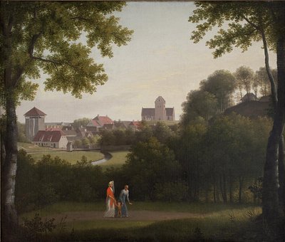 Visualizar em direção ao Lyngby de Christoffer Wilhelm Eckersberg