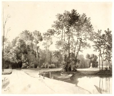 Vista do Jardim Sanderumgaard de Christoffer Wilhelm Eckersberg