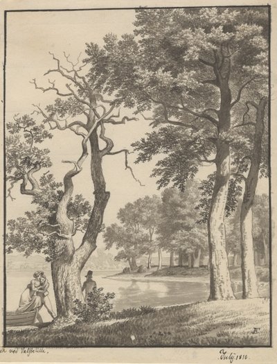 A ilha de Valsøelille, julho de 1810 de Christoffer Wilhelm Eckersberg