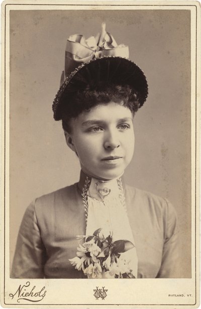 Retrato de uma mulher, anos 1880-1890 (foto) de C.W. Nichols