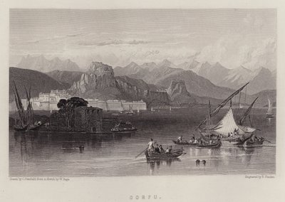 Corfu (cor litho) de C. (after) Stanfield