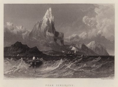 Pico Teneriffe (cor litho) de C. (after) Stanfield