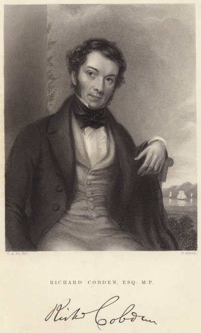 Richard Cobden, Esquire, M P (gravura) de C. A. du Val and Co.