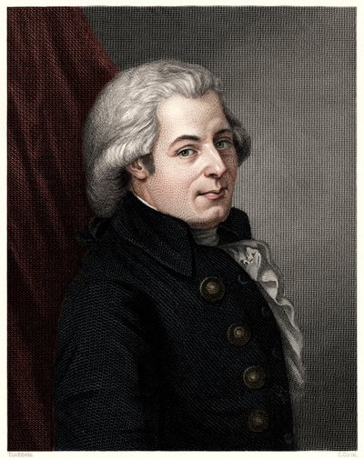 Mozart, c1777, século XIX. de C. Cook
