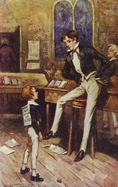 Ilustração para David Copperfield de Charles Dickens (litografia a cores) de C. Dudley (after) Tennant