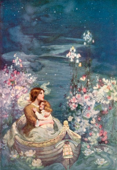 A Bela Terra de Nod (cor litho) de C. Dudley (after) Tennant